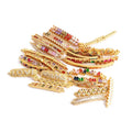CZ8153 Wholesale Colorful Brass Pave Jewelry Accessories Star Love Mama Letter Lucky Shape Bracelet Connector