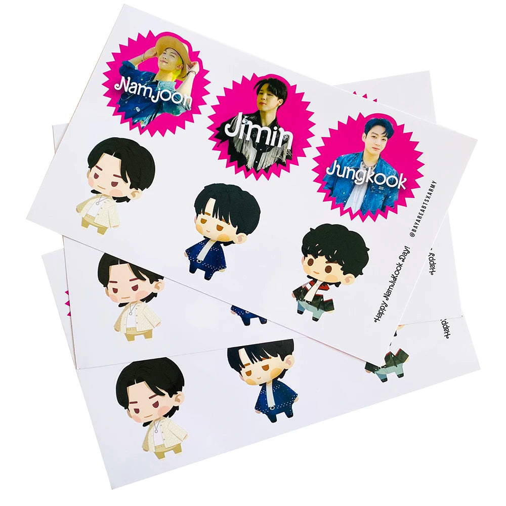 Waterproof Custom Individually Sheets Kiss Cut Vinyl Stickers