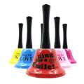Custom Logo 75mm KISS Hand Cranked Bell Classic Color Handle Promotional Desk Bell Party Toy Ring Decorations Fun Supplies Silk