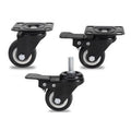 Gubo PVC Industrial Swivel Casters 1.5-3 Inch for Furniture Hospital Warehouse & Workshop Trolleys