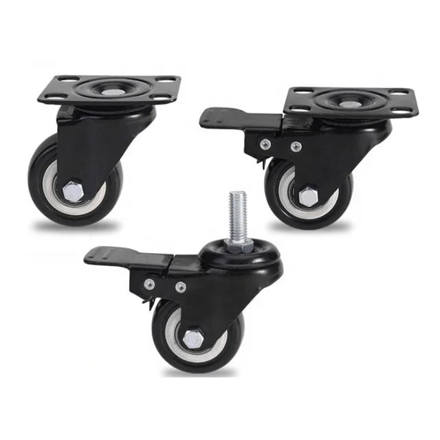 Gubo PVC Industrial Swivel Casters 1.5-3 Inch for Furniture Hospital Warehouse & Workshop Trolleys
