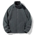 Men Blank Fur Coat Wholesale Sherpa Wool Jacket Fleece Zip up Jackets Custom Sherpa Fleece Jacket