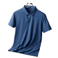 Custom Summer Cool Feeling Ice Silk Seamless Lapel T-Shirt Quick Dry Breathable for Polo Shirts Loose Fit Canvas Fabric