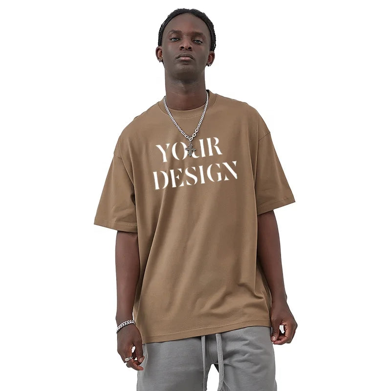 Oversized Tshirt Wholesale Men's Shirts 230gsm Hight Quality T-Shirt 100% Cotton Tshirt Custom Printed Tshirts