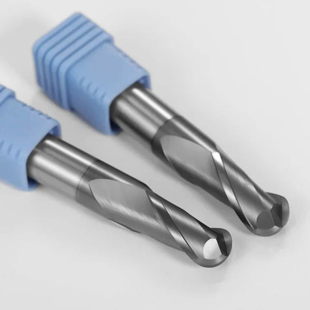 CHENGZHEN 60HRC Ball Nose Tungsten Carbide Cutter - High Precision â‰¤0.005mm 2-Flute AlTin Coated CNC Bit RoHS Certified