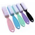 High Quality Plastic Nail Brush Cleaner for Professional Manicure & Nail Art Care with Soft Bristles and Dust Removal Tool