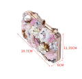 Guangzhou Auyan New Handmade Flower Dinner Cross-border Hot Pie Rival Take Lady Bag Bride Evening Bag Beaded Women Bag