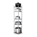 Home 2/3/4/5 Layers Kitchen Pan Shelf Stainless Pot Rack Organizers Multi-layer Corner Storage Holder Save Space Rust-proof