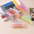 Hot Selling New Style Hollow Colorful butterfly Clip Large Frosted Gradient Hair Claw Shark Clip Hair Accessories for Women