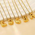 Popular Stereo Letter Pendant Necklace Stainless Steel 18k Gold Monogram Necklace Waterproof Tarnish Free Fall Necklace