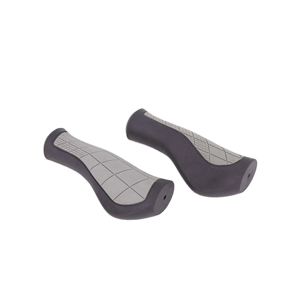 R2 Double Handle Grip Black and Grey Stripe Anti-slid Road Cycling Mountain Bike HL-G307 Ergonomic Design Customized