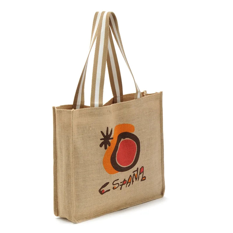 Factory Custom Reusable and Eco-friendly Jute Wine Bag Tongcheng OZIS High Quality Carry Bag for Shopping