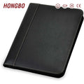 Unisex 8.5 X 11 Contrast Stitch Zipper Padfolio 13-Inch Business Portfolio Folder for Office Use Men & Women