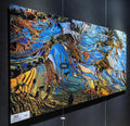 OEM & ODM Custom Digital UV Printed Aluminium Metal Panel Fashion Frameless Painting Waterproof Hanging With Brand Logo