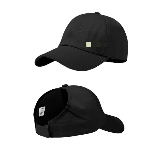 Qianxun New Manufacturer Custom High Ponytail Outdoor Solid Color Baseball Cap Adjustable Sports Hat for Woman Ladies Girls