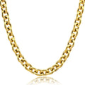 2021 Hot New Arrival Round Chain Link Choker Necklace Women Gold Plated Link Chain Necklaces