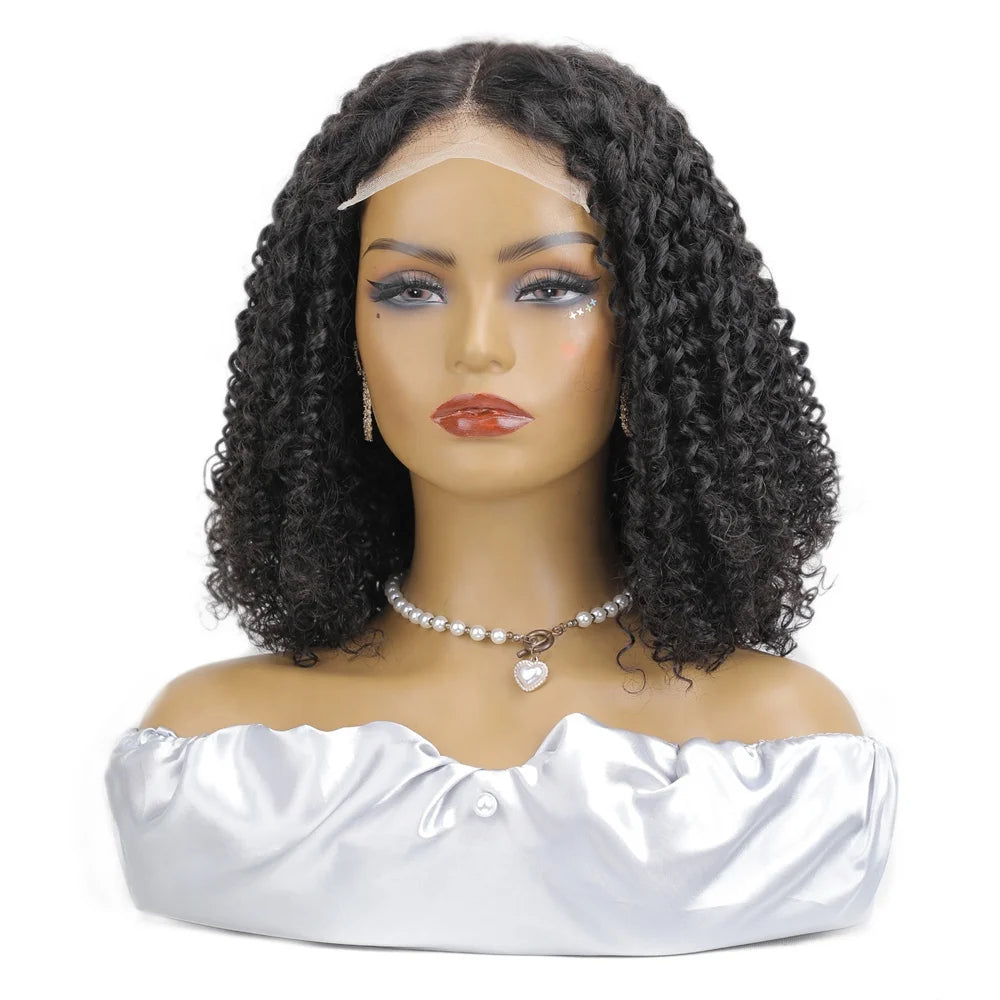 Full Bob Lace Front Wig Cheap Imitate Natural European Virgin Remy Hair Human Hair Transparent French Wig 100% Density Shedding