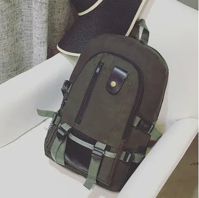 Customized 2025 New Men's Simple Fashion Shoulder Bag Leisure Travel Rucksack Large Capacity Student Schoolbag