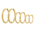 Fashion Simple Brass Gold Plated Silver Size Circle Hoop Earrings for Women Jewelry Factory Wholesale