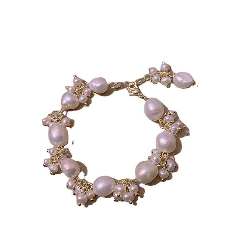 Natural Fresh Water Baroque Pearl Bracelet for Women Jewelry Decoration