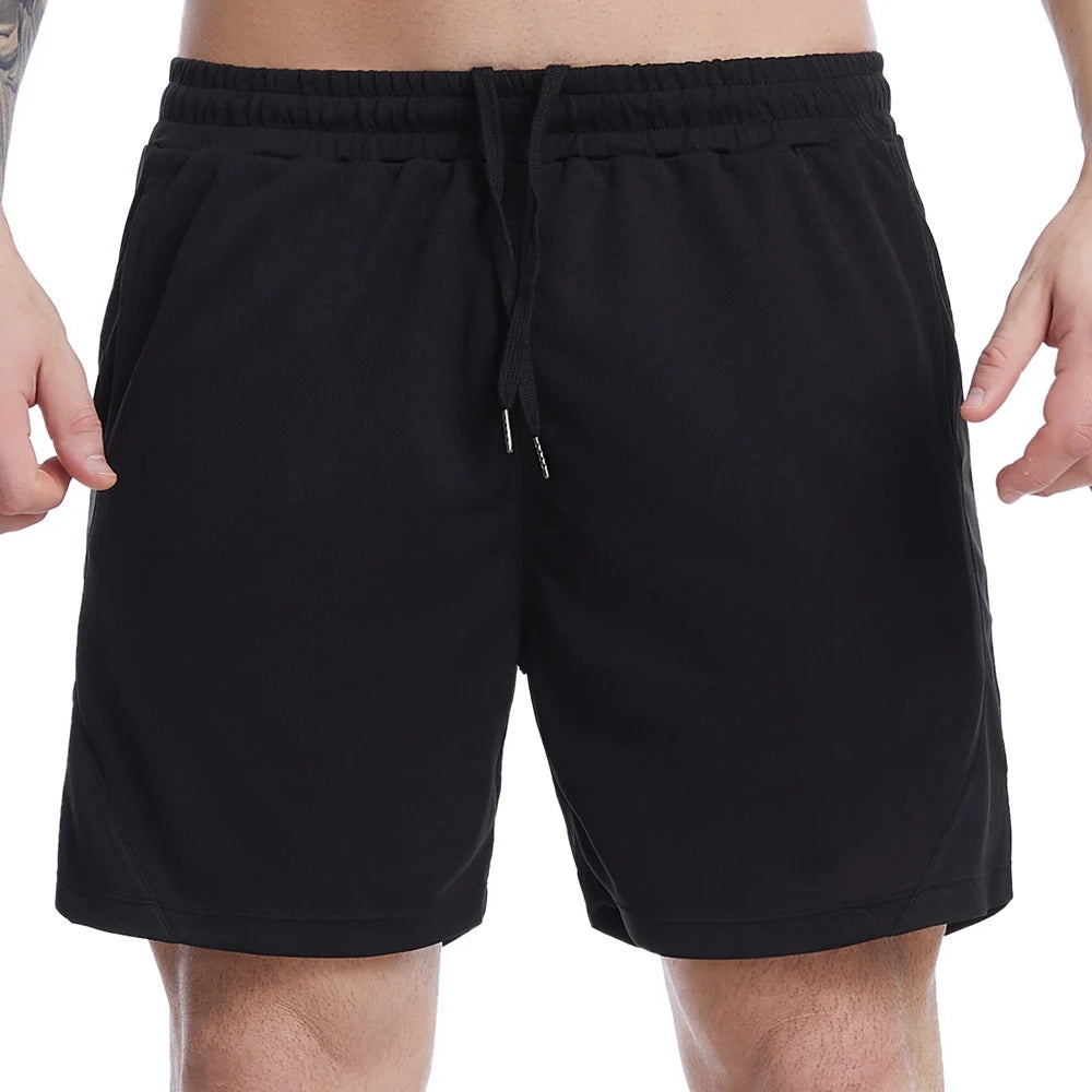 Men Sports Shorts for Gym Fitness Running Breathable Quick Dry Shorts with Pocket