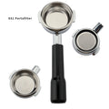 Black Coffee Accessories 58mm Espresso Bottomless Portafilter E61 Group Head Coffee Machines Portafilter