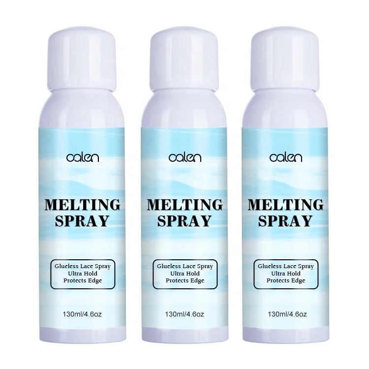 130ml 4.6oz Bigger Hot Sale Customized Logo Waterproof Ultra Secure Hold Lace Holding Melting Spray