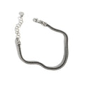 Korean S925 Sterling Silver Bracelet Ins Minority Cold Style Simplicity Thai Silver Retro Chain Snake Bone Chain Bracelet MegaBDM