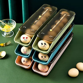 House Chicken Plastic Egg Tray Plastic Egg Container Keep Eggs Fresh Organizer Storage Box with Cover