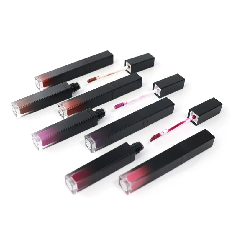 Wholesale Oem Custom Logo Waterproof Square Tube Vegan Nude Lip Gloss Private Label Cosmetic Liquid Matte Lipstick
