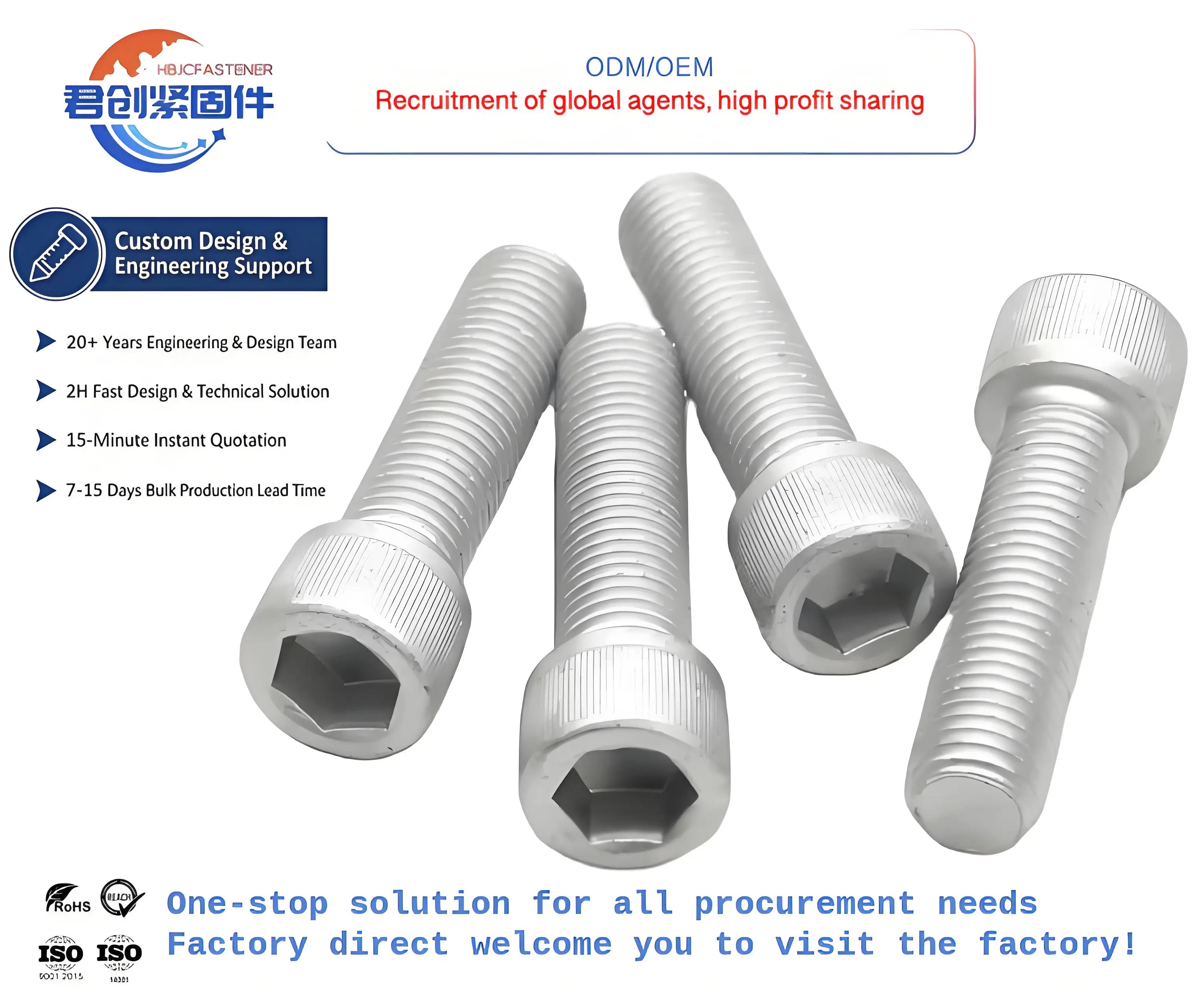 M10 Hexagon Socket Head Screw Bolt DIN912 High Strength Bolts for Building Allen 10.9 Class Hot Dip Galvanized Bolt and Nut