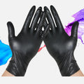 Orange Black 8mil Automobile Industrial Shop Nitrile Blending Garage Car Repair Use  Heavy Work Gloves