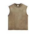 Wholesale 275Gsm Cotton Tank Top Custom Sleeveless T-shirt Men Loose Oversized Acid Wash Mens Sleeveless Vest