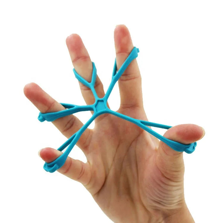 Silicone Flower Shape Finger Gripper Strength Trainer Hand Yoga Gripper Finger Band Grip Strengthener Hand Exerciser