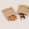 Custom Biodegradable Black Coffee Bean Stand Pouch Flat Bottom Paper Packaging Valve Zipper Displaying Beans Custom Logo Food