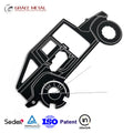 12 in 1 Premium Custom Logo Car Shape Card Bottle Opener Metal Multi Tool Keychain