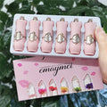 Emaymei 6pcs Dried Flower Color Changing Lipstick Set Vitamin E Beeswax Waterproof Moisturizing Long Lasting Lip Balm Products