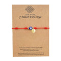 Protection Red Knots Spiritual Kabbalah Jewelry Couples Personalized Letter Evil Eye Red String Bracelet for Women