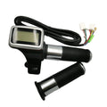 Twist Throttle Grips+Led Display+3Speed/Cruise/Reverse Switch Accelerator Gas Handle for Electric Bike Accessory Scooter MTB