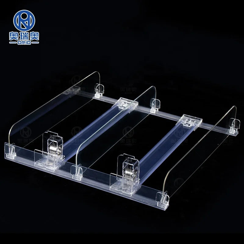Wholesale Convenience Sale Plastic Shelf Pusher Supermarket Display Shelf Pusher Rack