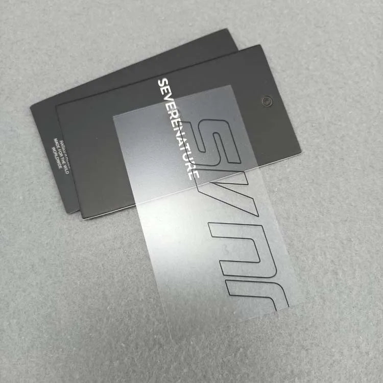 Custom Printed Clothing Name Tagdemin Jeans Paper Pvc Price Label Tag for Garment