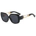 2022 New Arrival Custom Logo Retro White Sunglasses Vintage Oval Frame PC Material Sun Glasses