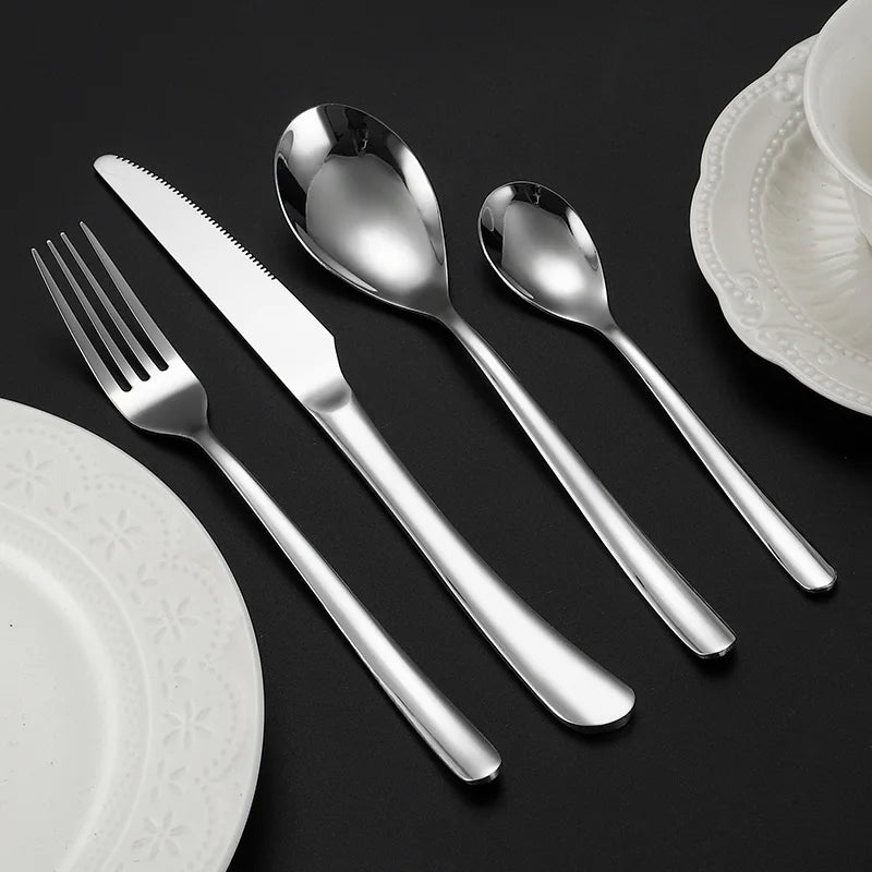 Integrated Portable Luxury Wedding Cutlery Set Stainless Steel Includes Spoon Knife Bottle Opener Sustainable for Camping