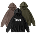Oem Designer Brand Streetwear Heavy Washed Hoodie Acid Wash Oversized Hoodie Vintage Men Heavyweight French Terry Hoodie Custom