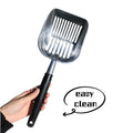 Extra Large Stainless Steel Cat Litter Scoop Durable Easy to Clean with Ergonomic Handle and Large Holes for Quick Waste Removal