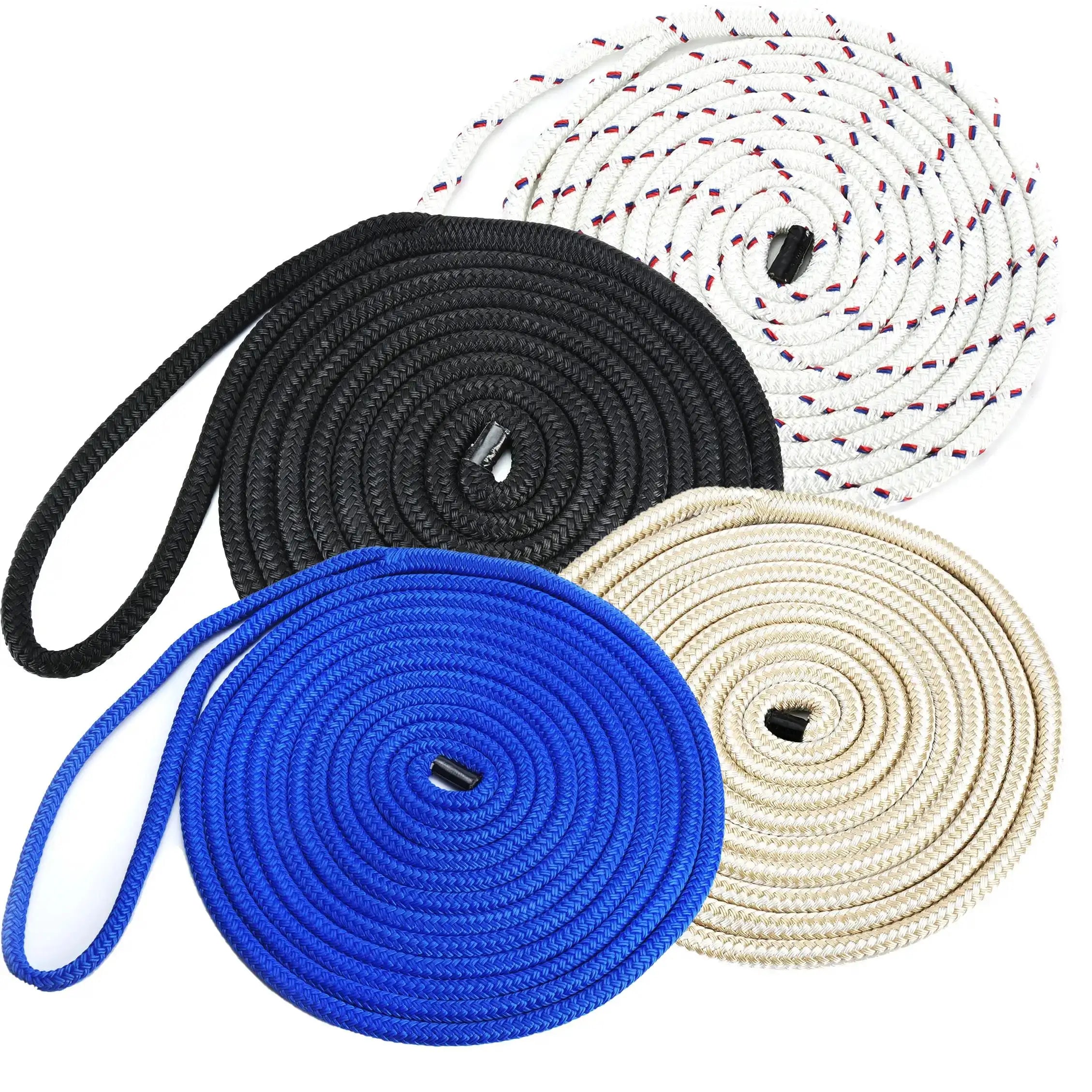 RIOOP Dock Line for Boats Multifilament Polyester pp Nylon Rope 8 Strand 12 Strand Dock Line 15 ft Other Marine Supplies