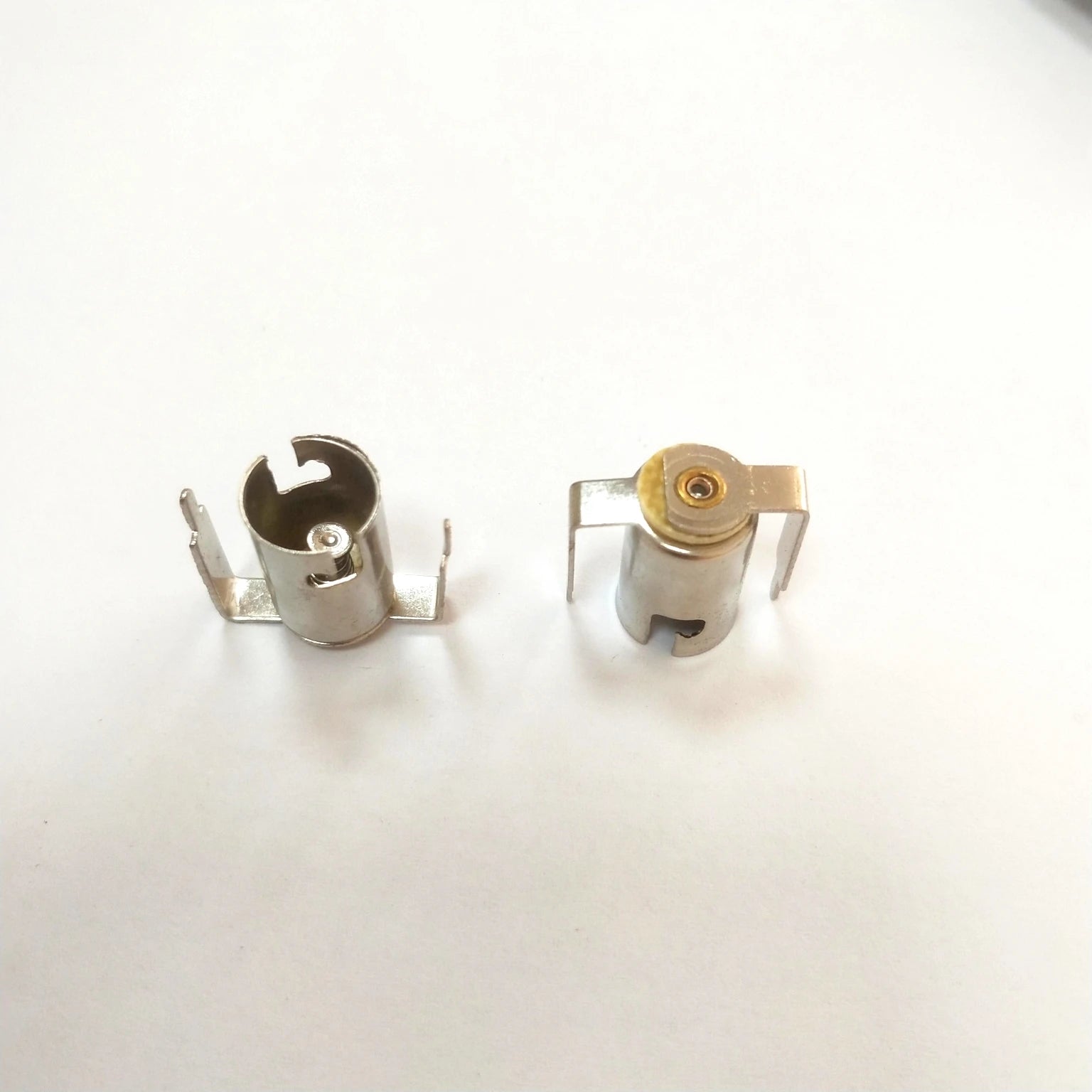 BA9S Socket Miniature Bulb Base Copper Nickel-plated Bayonet Lamp Holder