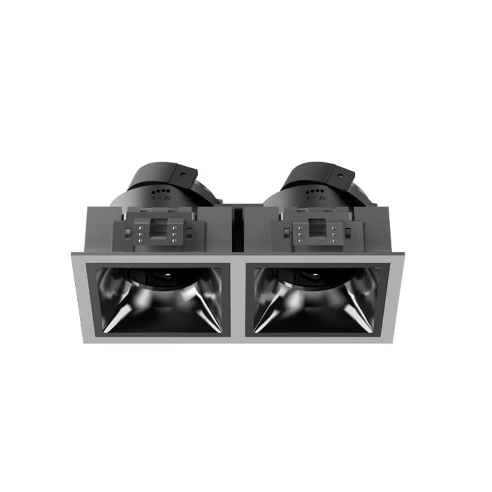 10W 12W Adjustable Warm White LED Recessed Anti-Glare Embedded Ceiling Light GU10 MR16 Square Downlight Housing Kit 220V IP20