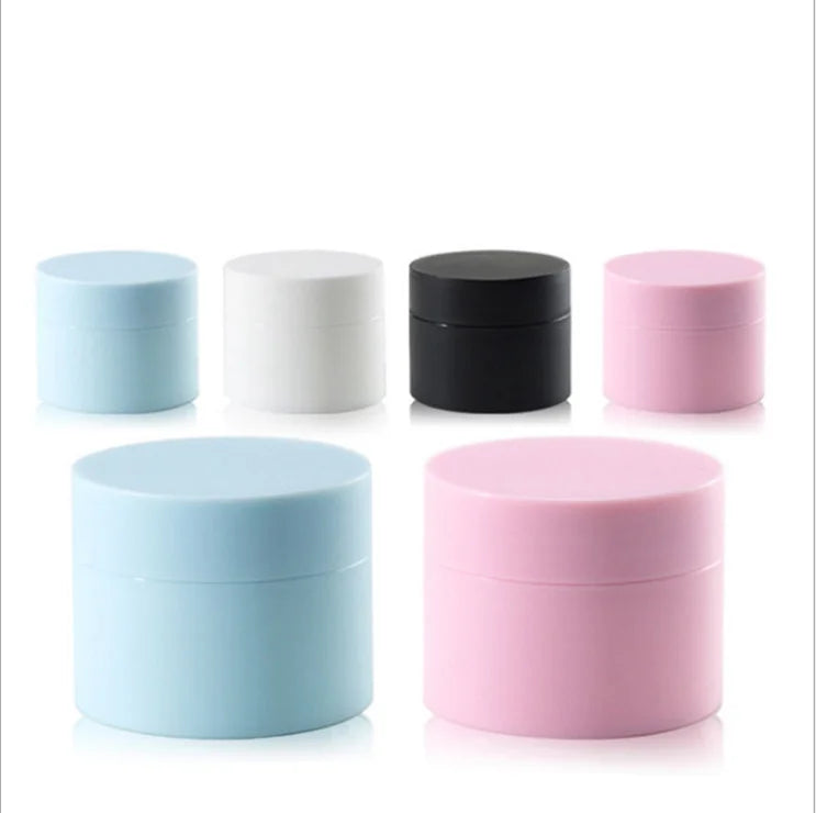 5g 10g 20g 30g 50g Small Matte pink Cosmetic Cream Jars Matte Black  pp Plastic Jars with Lids