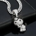 Hip Hop Accessory Little Devil Kuromi Cartoon Pendant Necklace Personalized and Fashionable Design Necklace